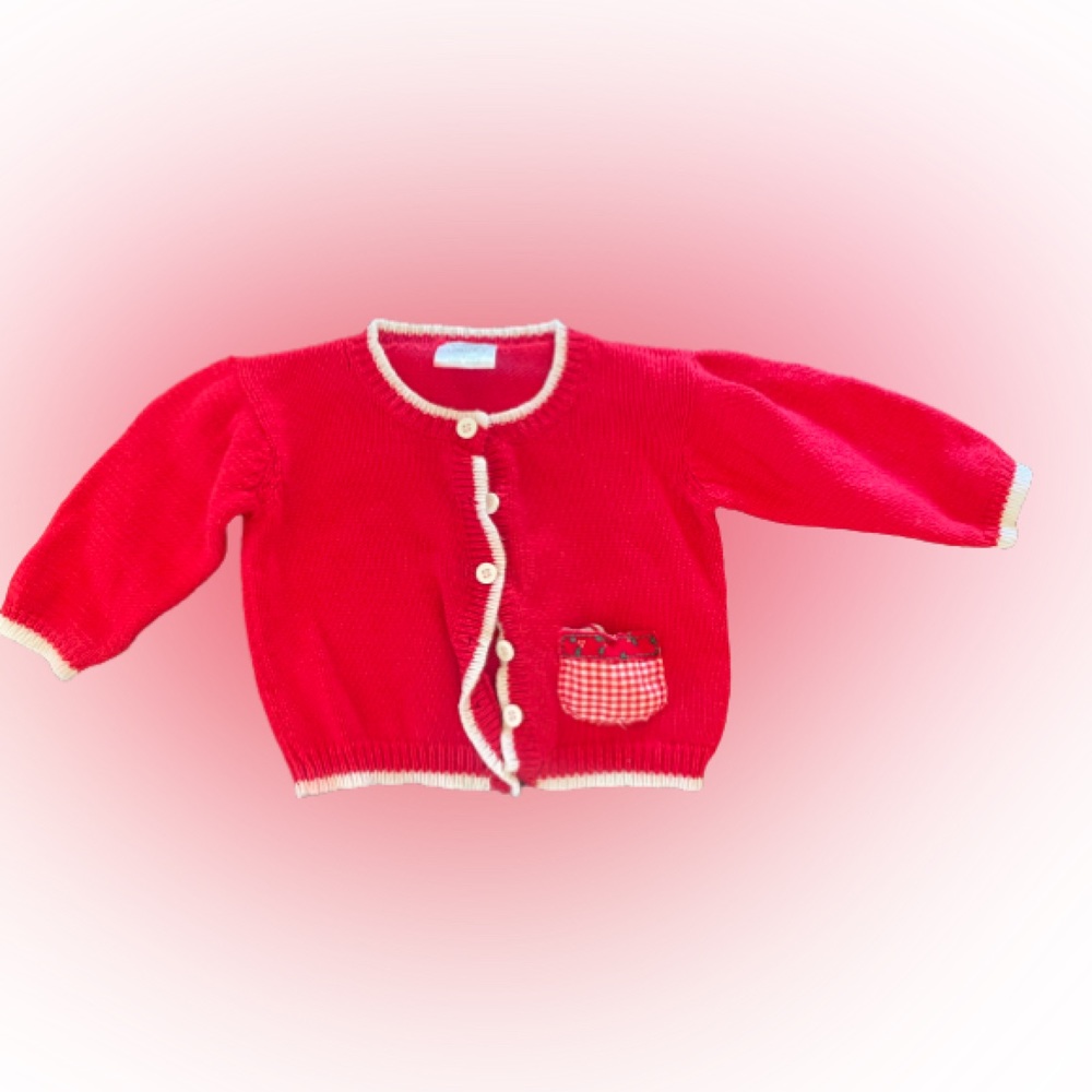Victoria Kids Holiday Bear Cardigan